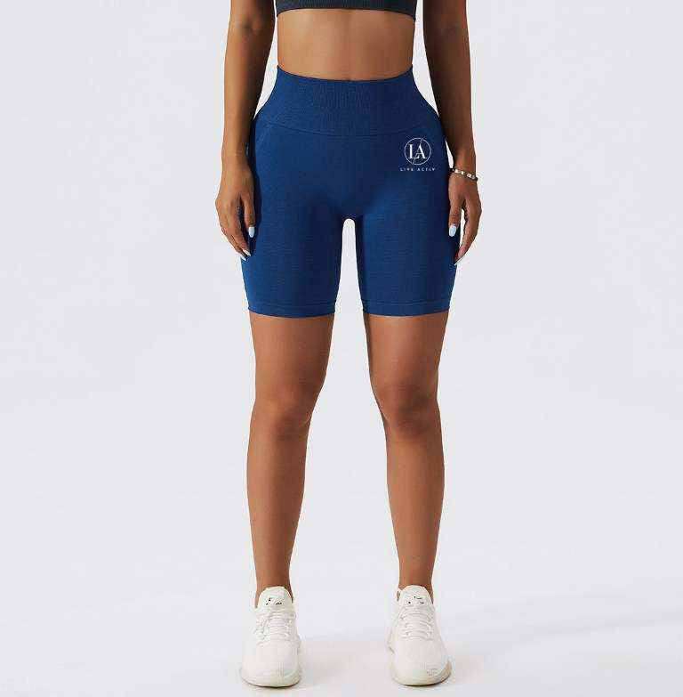 SEAMLESS HIGH-WAISTED BIKER SHORTS